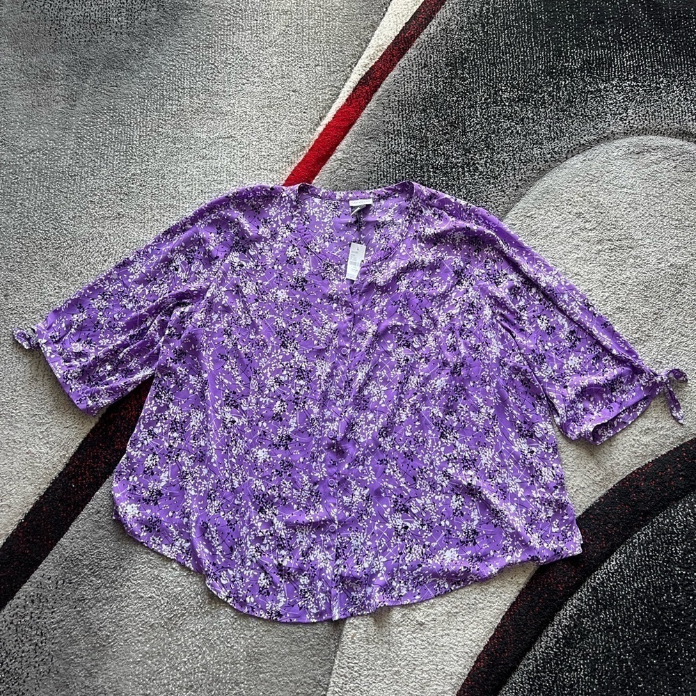 Catherine’s Purple Button Up Blouse